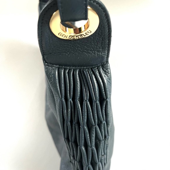 Goldenbleu leather hobo circular women’s handbag - Picture 3 of 10